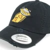 Dad Cap-Abducted Pizza Black Destroyed Dad Cap -