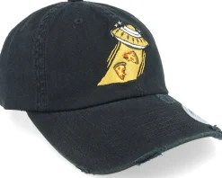 Dad Cap-Abducted Pizza Black Destroyed Dad Cap -