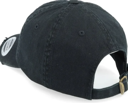 Dad Cap-Abducted Pizza Black Destroyed Dad Cap -