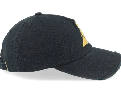 Dad Cap-Abducted Pizza Black Destroyed Dad Cap -