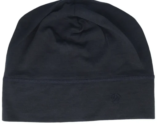 Traditional Beanies-Fjällräven Abisko Lite Wool Black Beanie -