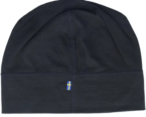 Traditional Beanies-Fjällräven Abisko Lite Wool Black Beanie -