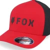 New Fox Absolute Hat Flame Red/Black Mesh Flexfit -