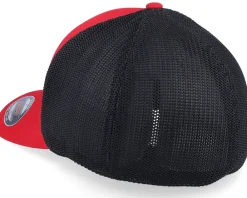 New Fox Absolute Hat Flame Red/Black Mesh Flexfit -