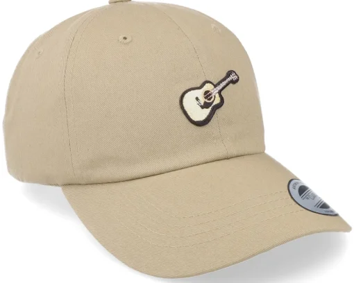 Dad Cap-Abducted Acoustic Guitar Patch Khaki Dad Cap -