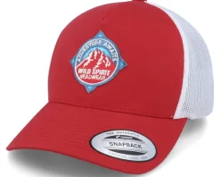 Trucker-Wild Spirit Adventure Awaits Patch Red/White Trucker -