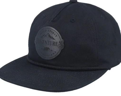 Sale Wild Spirit Adventures Expeditions Patch Rope Snapback - Black