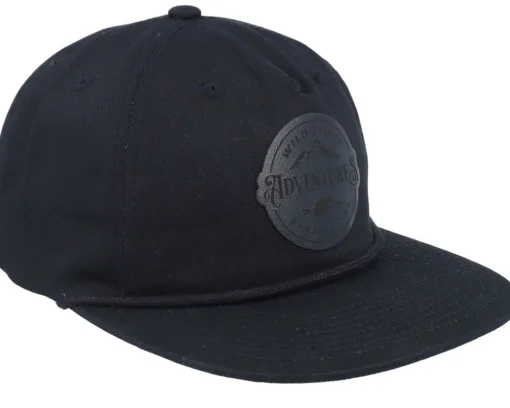 Sale Wild Spirit Adventures Expeditions Patch Rope Snapback - Black