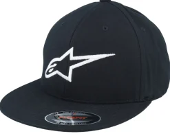 Fitted | Motor-Alpinestars Ageless Flatbill 1 Black/White Fitted -