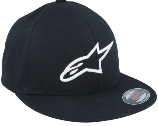Fitted | Motor-Alpinestars Ageless Flatbill 1 Black/White Fitted -