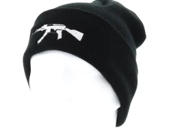 Clearance GUNS n SKULLS AK47 Black Beanie -