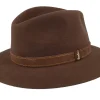 Clearance Borsalino Alessandria Dattero Brown Traveller -