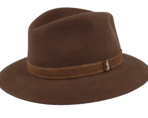 Clearance Borsalino Alessandria Dattero Brown Traveller -