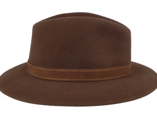 Clearance Borsalino Alessandria Dattero Brown Traveller -