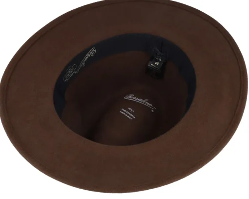 Clearance Borsalino Alessandria Dattero Brown Traveller -