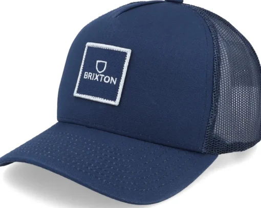 Trucker-Brixton Alpha Block X C Mesh Agave /Agave A-Frame Trucker - Green