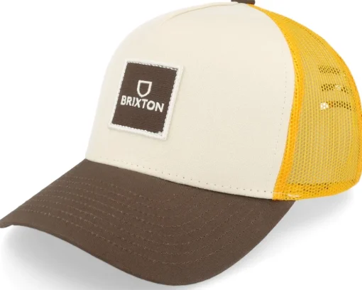 Trucker-Brixton Alpha Block X C Mesh Agave /Agave A-Frame Trucker - Green