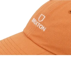 Dad Cap-Brixton Alpha Cap Paradise Vintage Wash Dad Cap - Orange