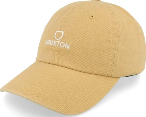 Dad Cap-Brixton Alpha Cap Paradise Vintage Wash Dad Cap - Orange