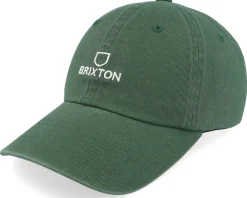 Dad Cap-Brixton Alpha Cap Trekking Vintage Wash Dad Cap - Green