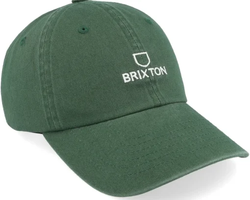 Dad Cap-Brixton Alpha Cap Trekking Vintage Wash Dad Cap - Green