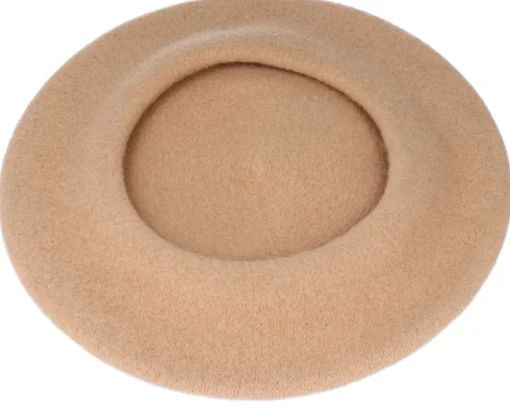 Berets-CTH Ericson Amelie Wool Sand Beret -