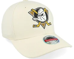 Sale Mitchell & Ness Anaheim Ducks Khaki Classic Red Khaki Adjustable - Beige