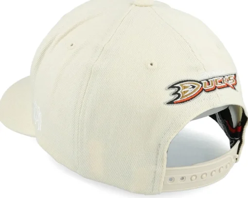 Sale Mitchell & Ness Anaheim Ducks Khaki Classic Red Khaki Adjustable - Beige