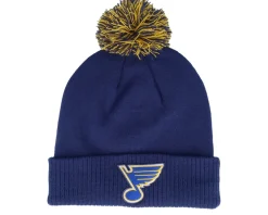 Fashion Adidas Anaheim Ducks NHL Cuff Beanie Pom - Black