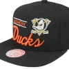 Snapback-Mitchell & Ness Anaheim Ducks Retro Lock Up Snapback - Black
