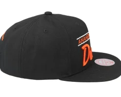 Snapback-Mitchell & Ness Anaheim Ducks Retro Lock Up Snapback - Black