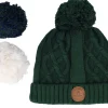 Knitted Beanies-Cabaïa Appletini Dark Green Pom -
