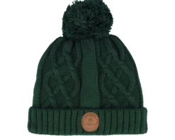 Knitted Beanies-Cabaïa Appletini Dark Green Pom -