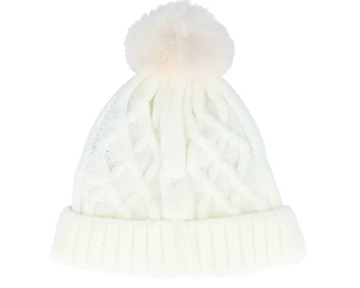 Knitted Beanies-Cabaïa Appletini White Polar Pom -