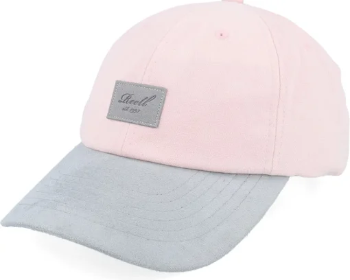Dad Cap-Reell Arc Suede Cap Soft Pink Dad Cap -