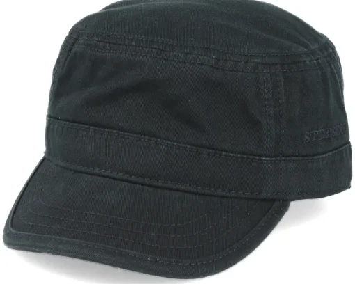 Army-Stetson Army Cotton Black Fitted -