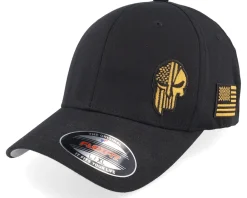 Flexfit-Army Head Army Skull Usa /Gold Flexfit - Black