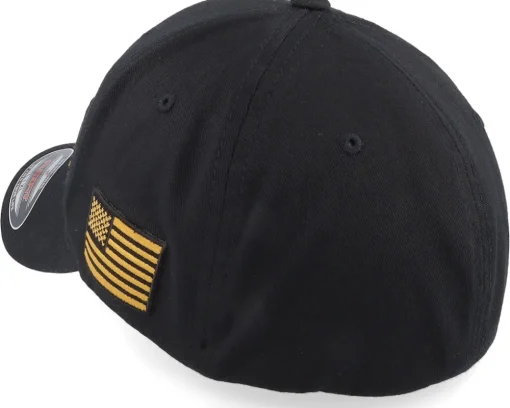 Flexfit-Army Head Army Skull Usa /Gold Flexfit - Black