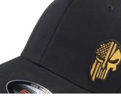 Flexfit-Army Head Army Skull Usa /Gold Flexfit - Black
