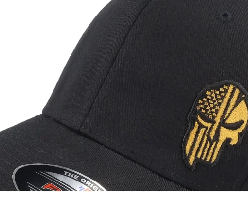 Flexfit-Army Head Army Skull Usa /Gold Flexfit - Black
