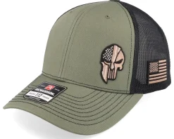 Flexfit-Army Head Army Skull Usa /Gold Flexfit - Black