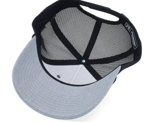 Trucker-Army Head Army Skull Usa Brown Patch Heather /Black Rope A-Frame Trucker - Grey