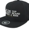 Snapback-Bearded Man At The Top Black Snapback -