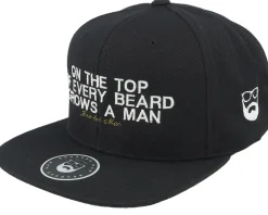 Snapback-Bearded Man At The Top Black Snapback -