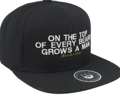 Snapback-Bearded Man At The Top Black Snapback -