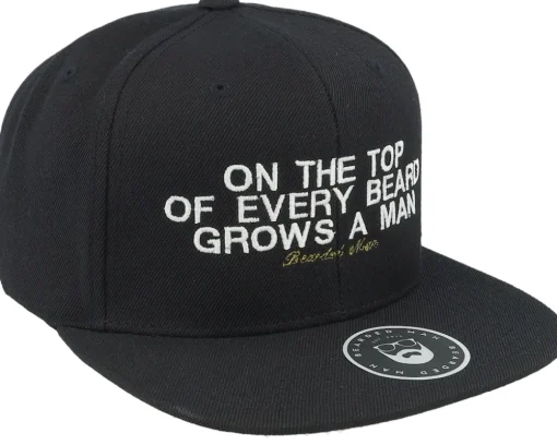 Snapback-Bearded Man At The Top Black Snapback -