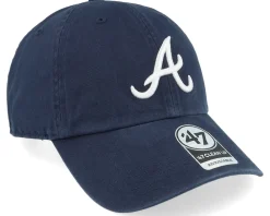 Dad Cap-47 Brand Atlanta Braves Clean Up Navy Dad Cap -