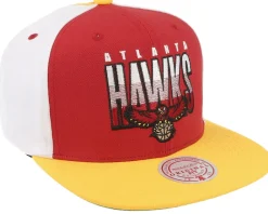 Snapback-Mitchell & Ness Atlanta Hawks Billboard 2 Hwc /Yellow Snapback - Red