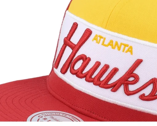 Snapback-Mitchell & Ness Atlanta Hawks Retro Sport Hwc Snapback - Red