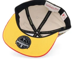 Online Mitchell & Ness Atlanta Hawks Team Cord Off White/Red Fitted - Beige